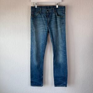 Levis 508 Mens 30x30 Jeans Regular Tapered-Fit Blue 100% Cotton